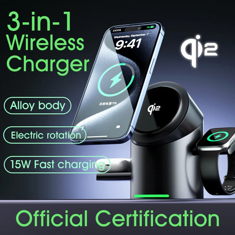 Tri-Device Wireless Charger