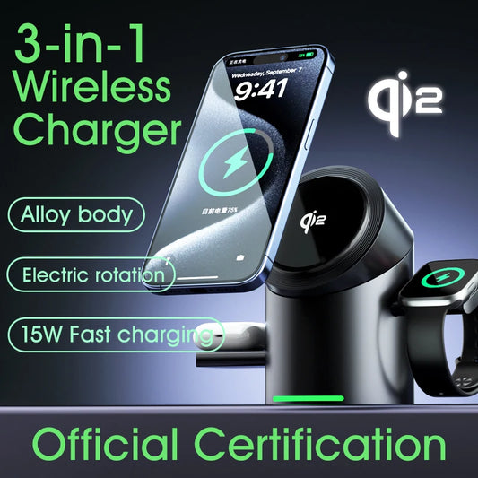 Tri-Device Wireless Charger